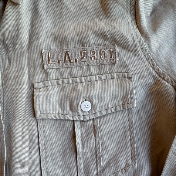 Rails Loren Military Tan Casual Button Down Shirt - Picture 4 of 8